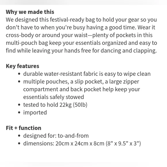 Lululemon Athletica Pink and Blue Crossbody Bag - Picture 5 of 12